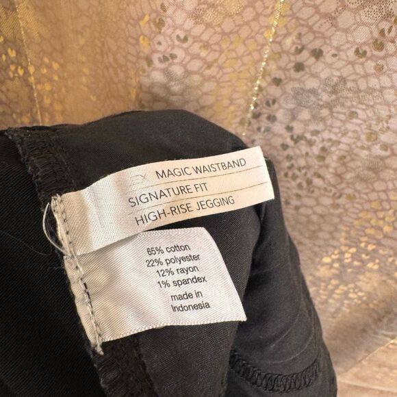 Lane Bryant Black Magic Waistband High Rise Jeggings Skinny Jeans Size 14 - Picture 4 of 9